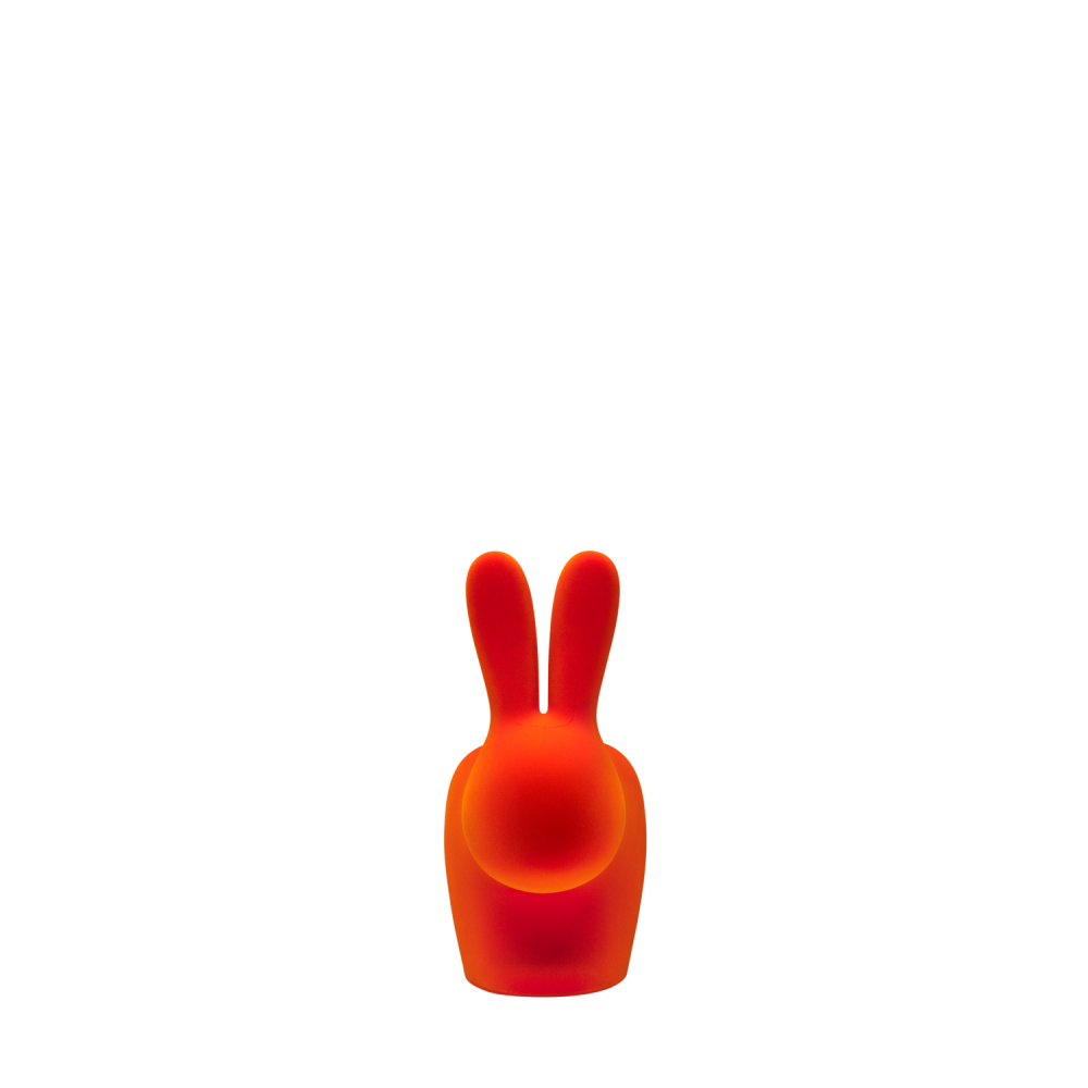 Qeeboo - Rabbit XS Fermalibri Velvet Orange - immagine 3