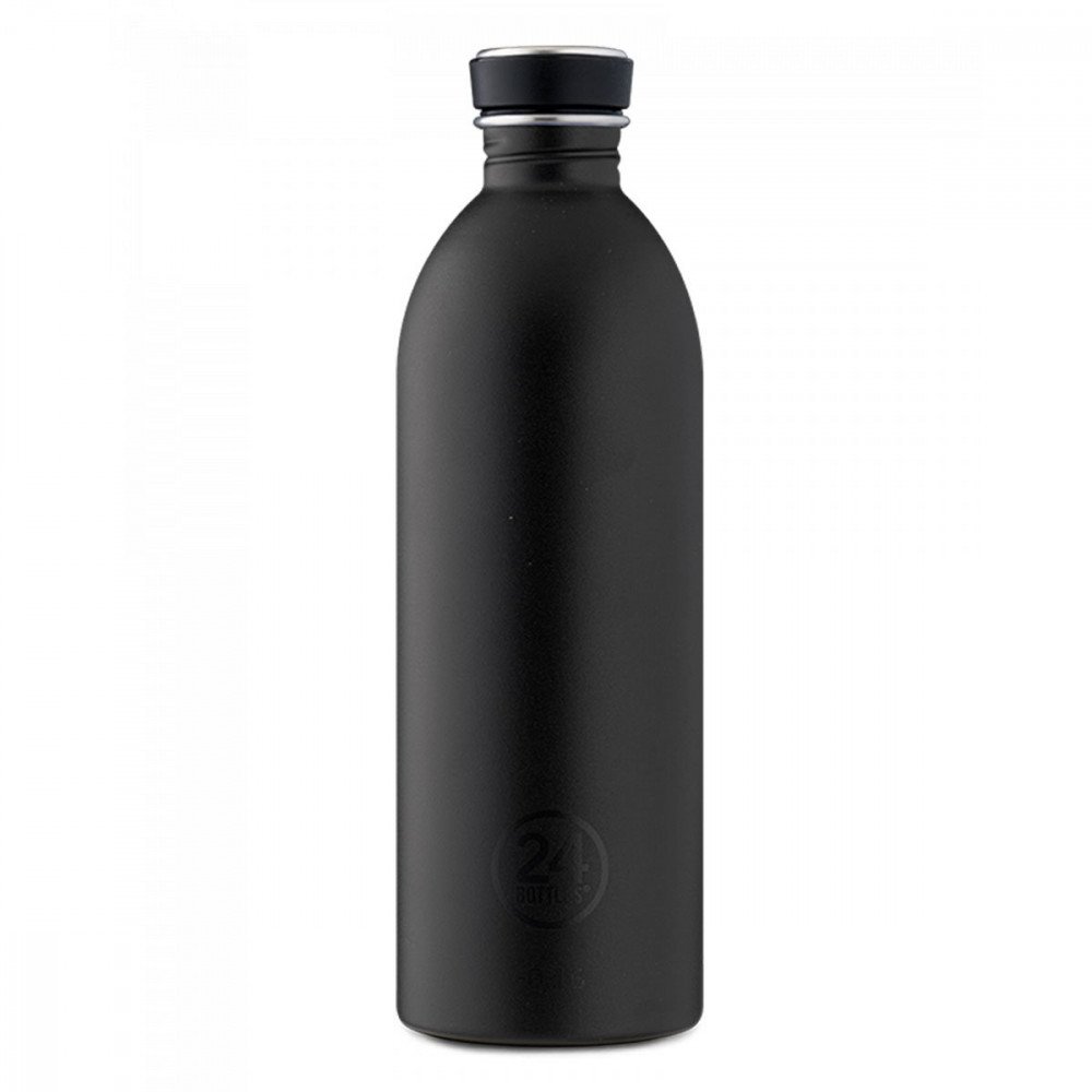 24 Bottles - Urban Bottle 1000 ml Stone Tuxedo Black