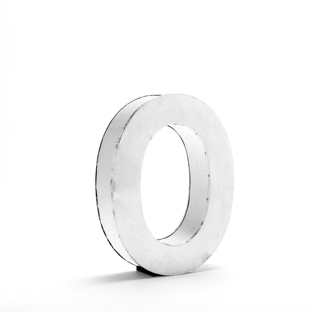 Seletti lettera metallo metalvetica O - immagine 3