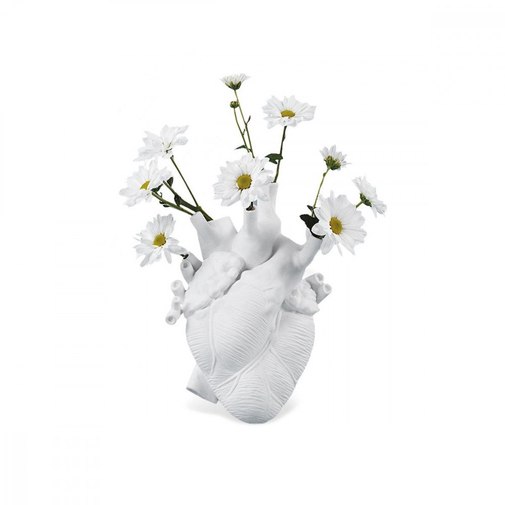 Seletti Cuore Love in Bloom vaso in porcellana