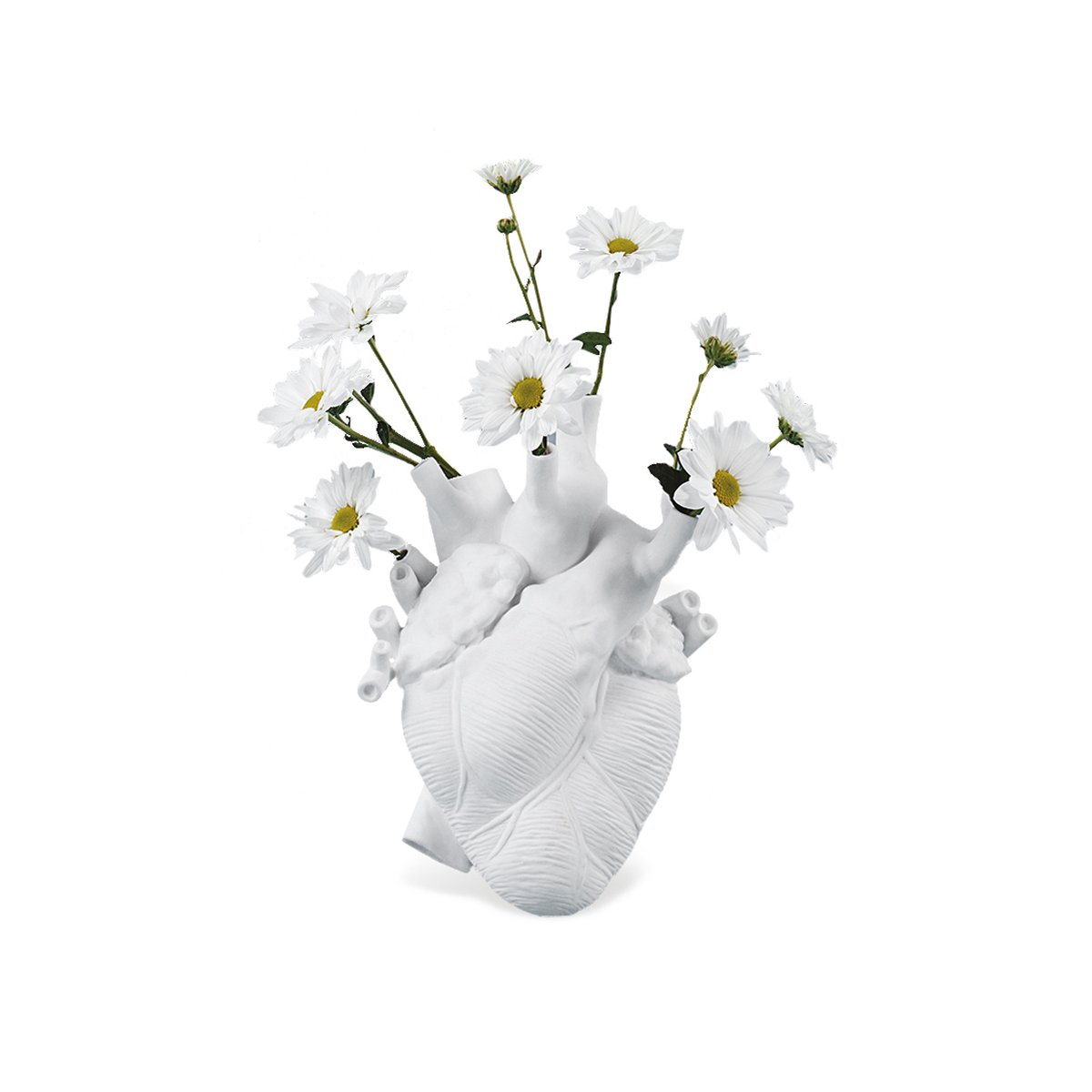 Seletti Cuore Love in Bloom vaso in porcellana - Myho