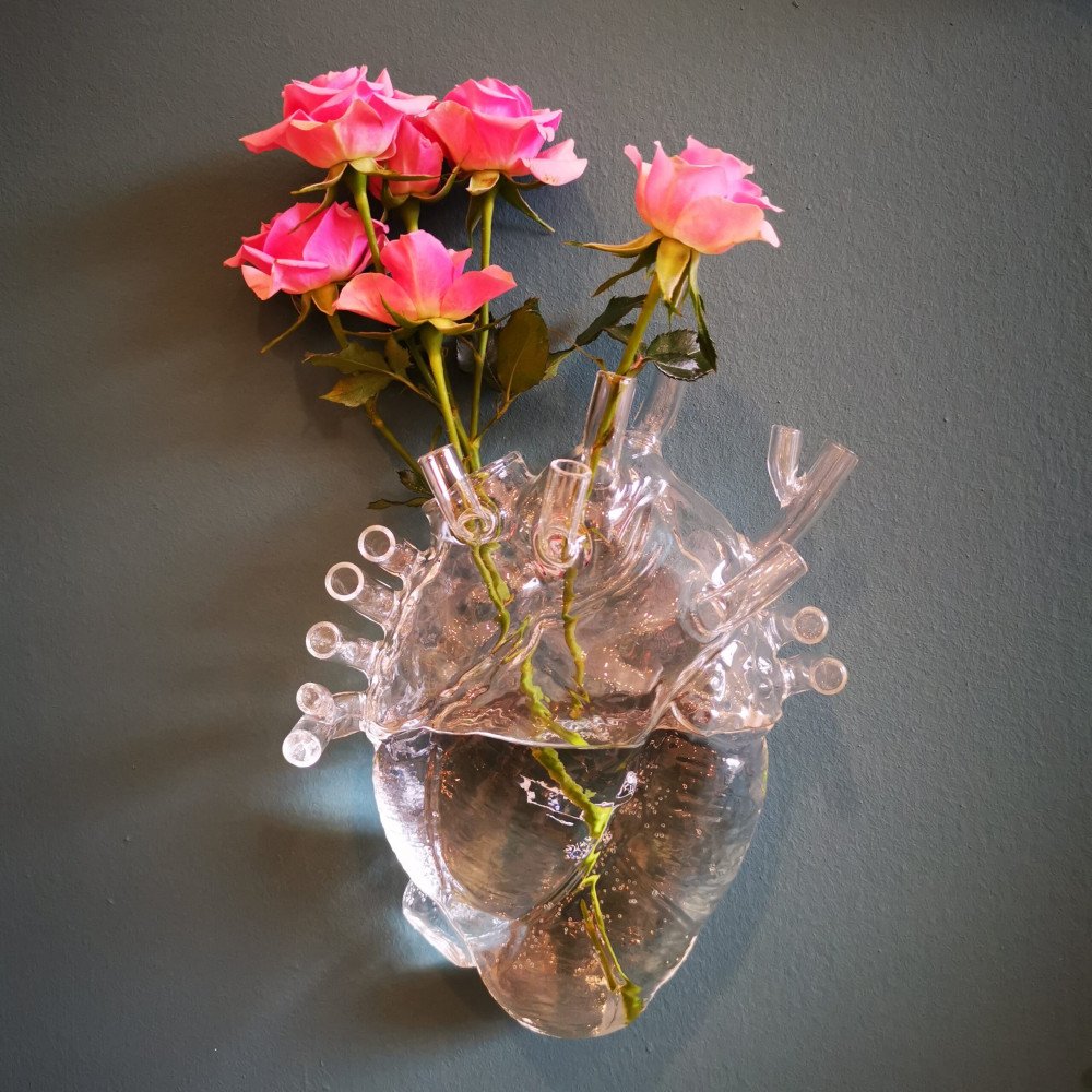 Seletti Love in Bloom vaso in vetro cuore - immagine 2
