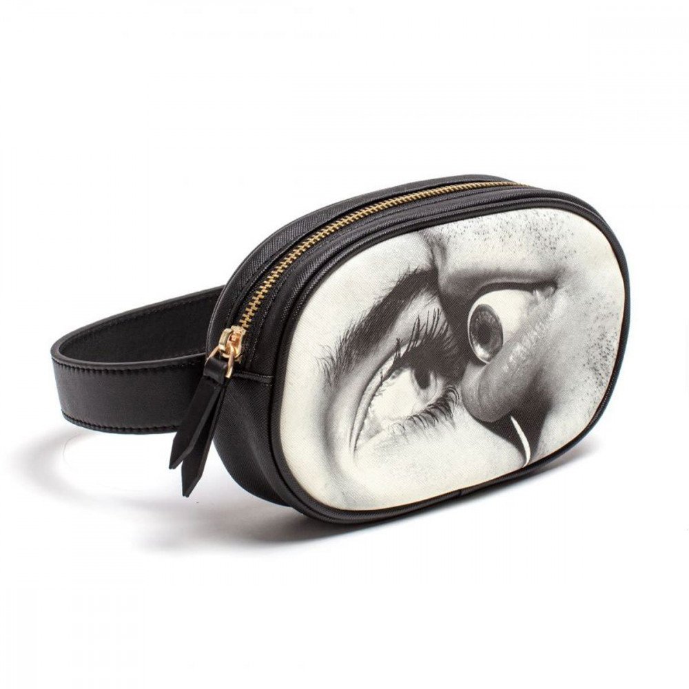 Seletti Toiletpaper Marsupio con cintura Mouth eyes - immagine 2