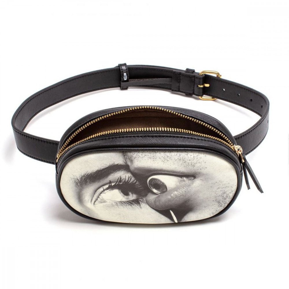 Seletti Toiletpaper Marsupio con cintura Mouth eyes - immagine 3