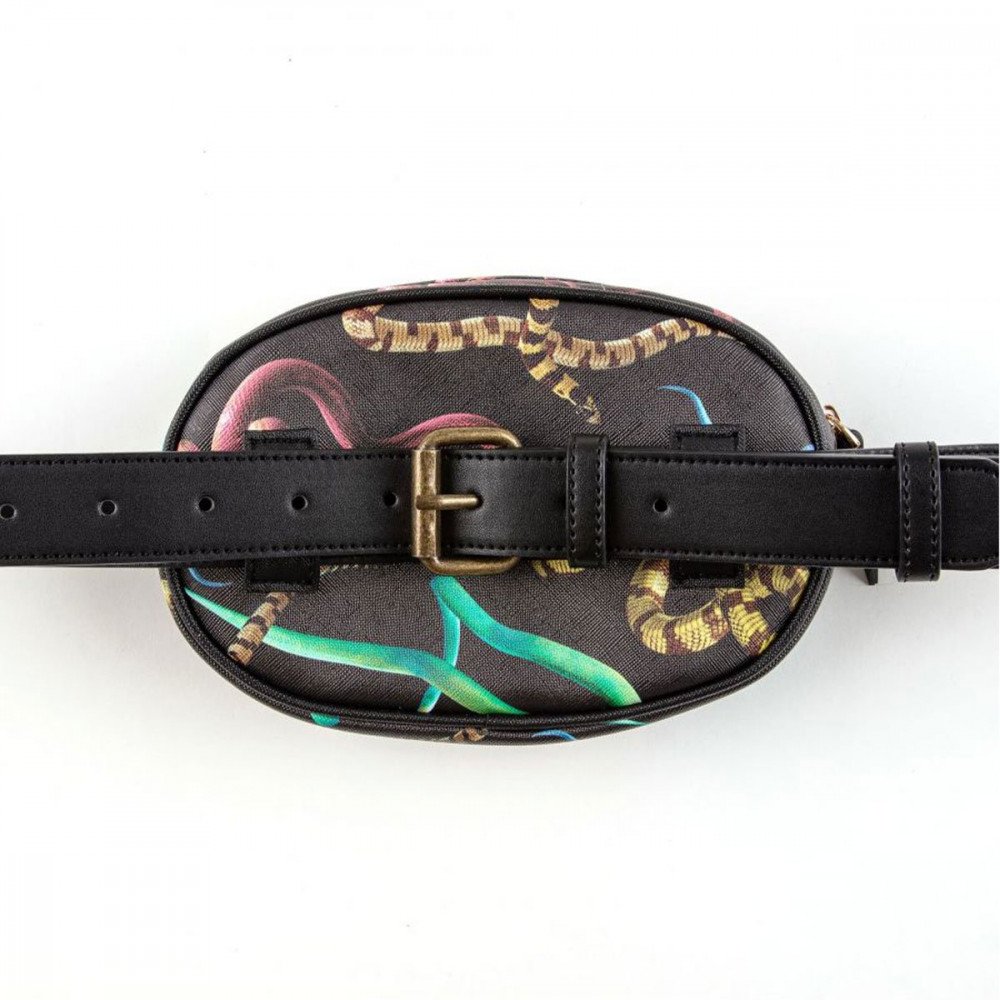 Seletti Toiletpaper Marsupio con cintura Snakes - immagine 4