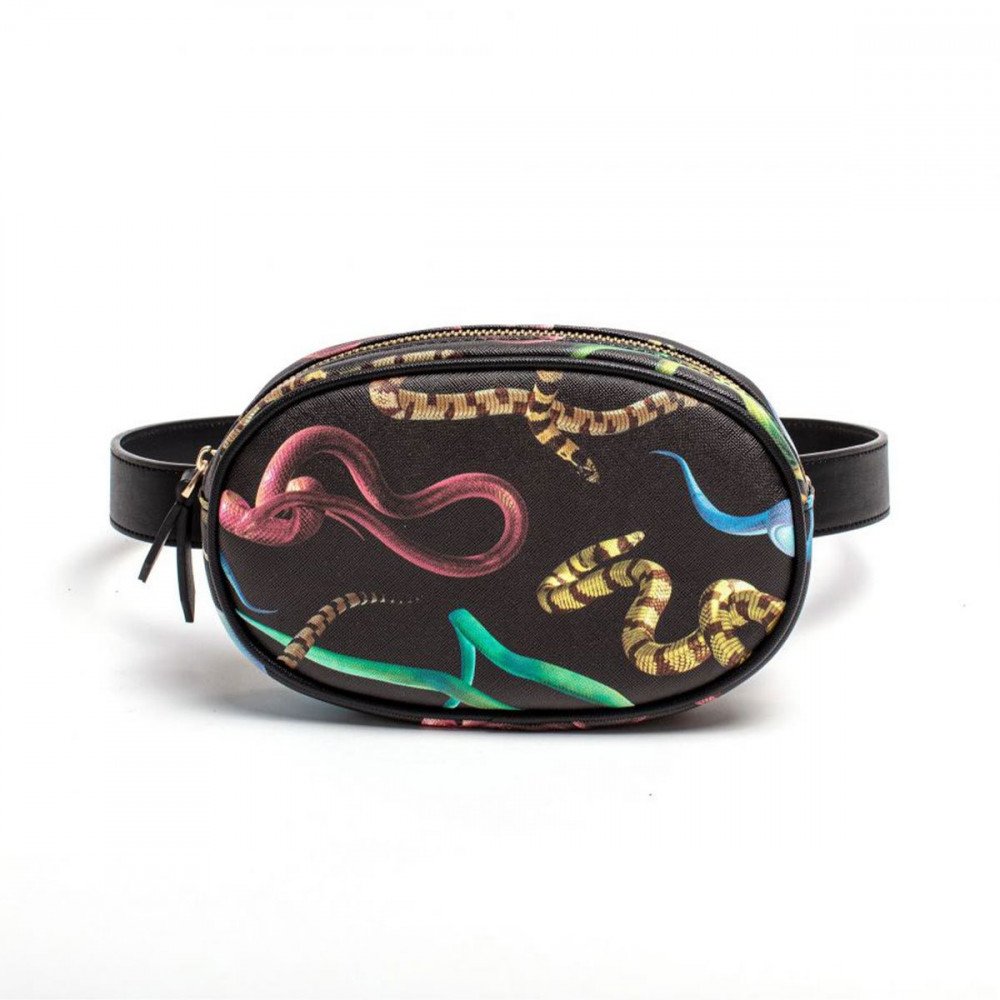 Seletti Toiletpaper Marsupio con cintura Snakes