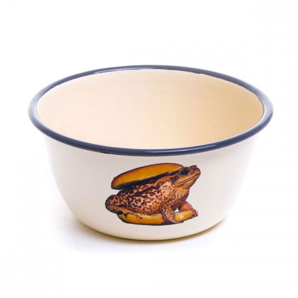 Seletti Toiletpaper ciotola in metallo rospo