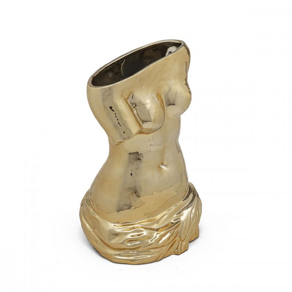 Seletti vaso in ceramica Milo oro - immagine 4