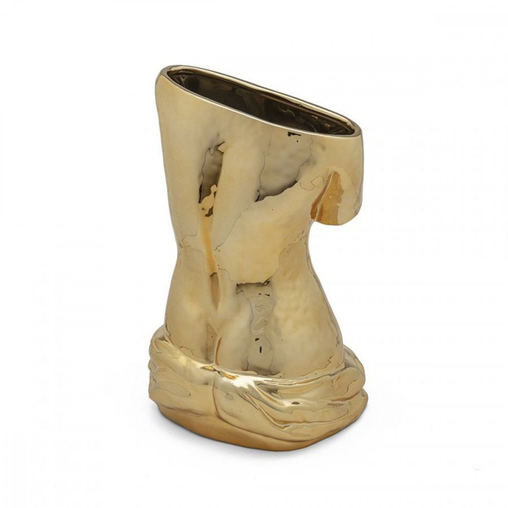 Seletti vaso in ceramica Milo oro - immagine 3