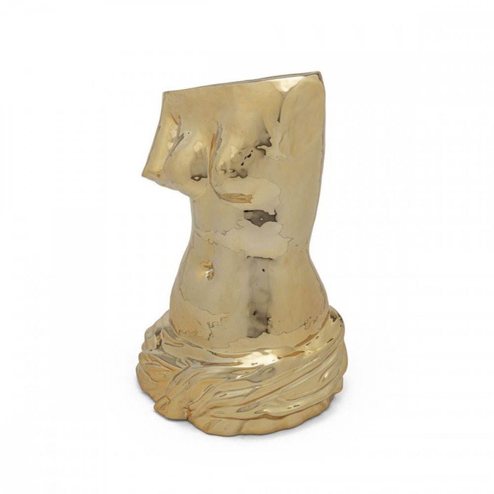 Seletti vaso in ceramica Milo oro - immagine 2