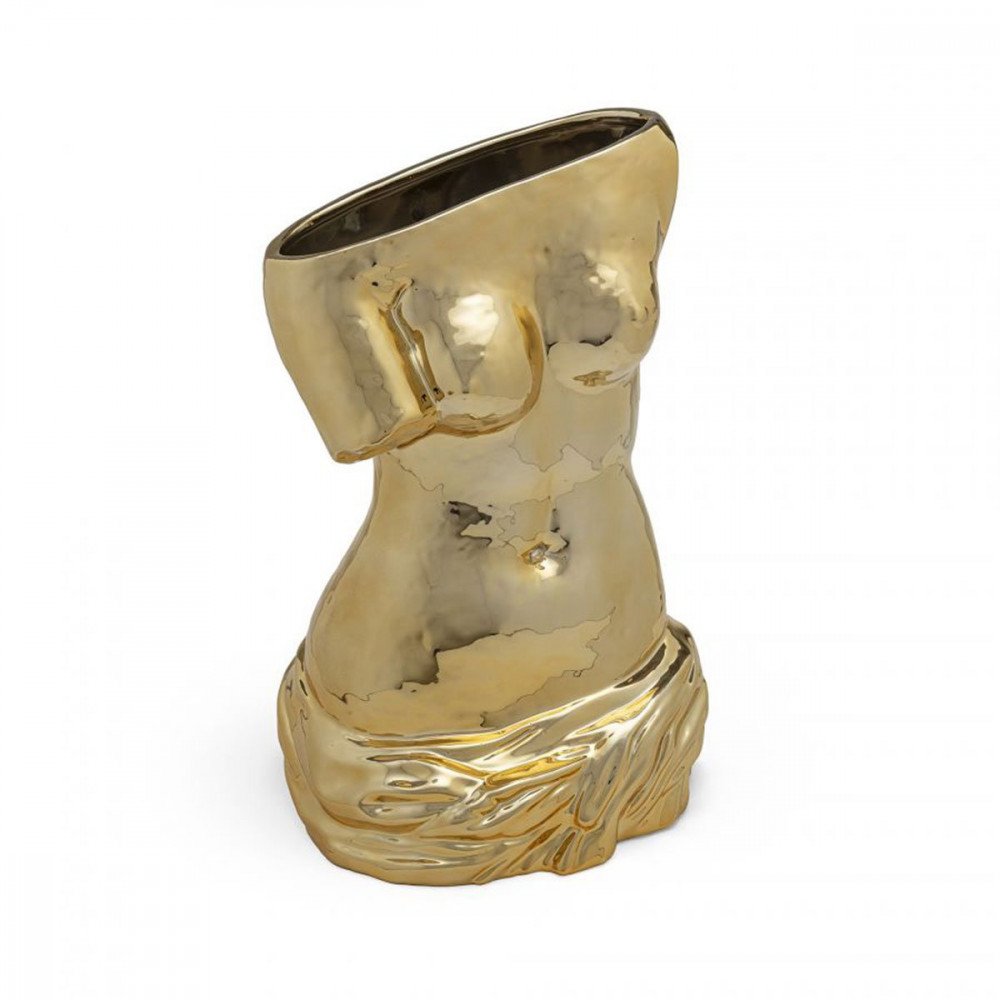 Seletti vaso in ceramica Milo oro