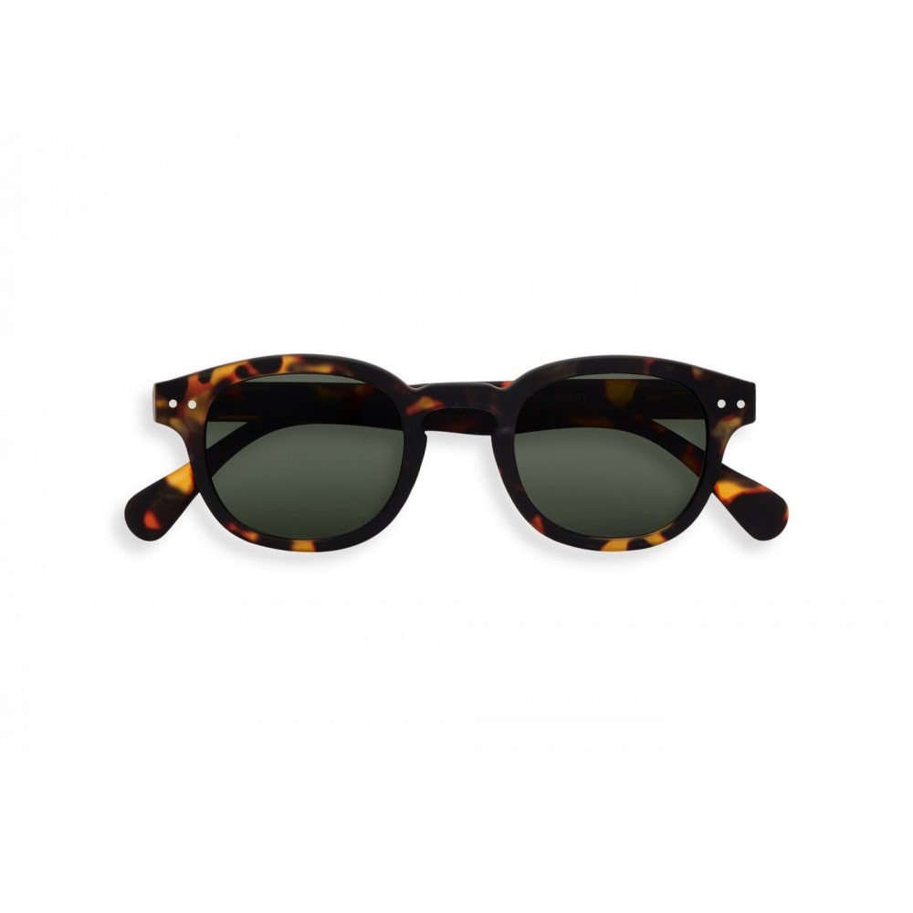 Izipizi Occhiale da Sole Modello #C Tartaruga lente verde