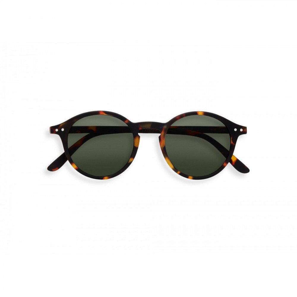 Izipizi Occhiale da Sole Modello #D Tartaruga lente verde