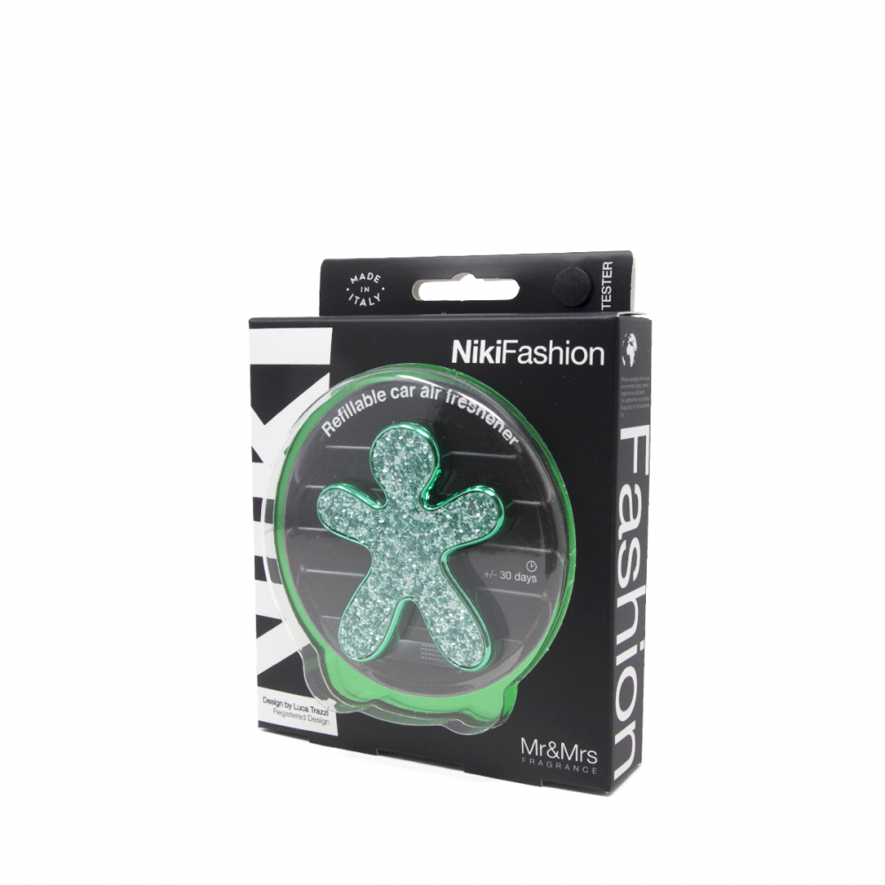 Mr&Mrs Fragrance Profumatore per auto ricaricabile Niki Fashion Glitter Sea Water Pino e Eucalipto - immagine 2