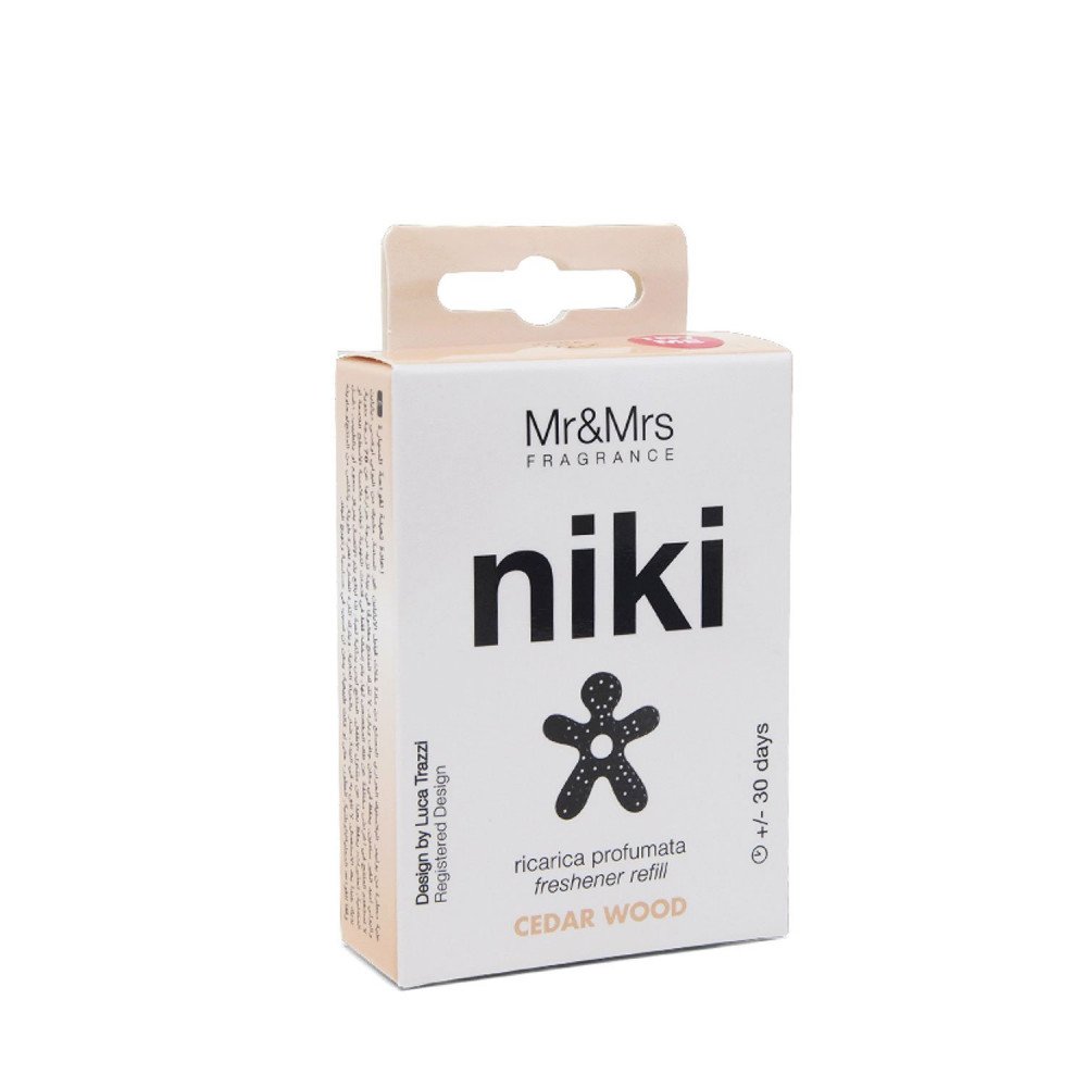 Mr&Mrs Fragrance Refill Profumatore per auto Niki Cedar Wood