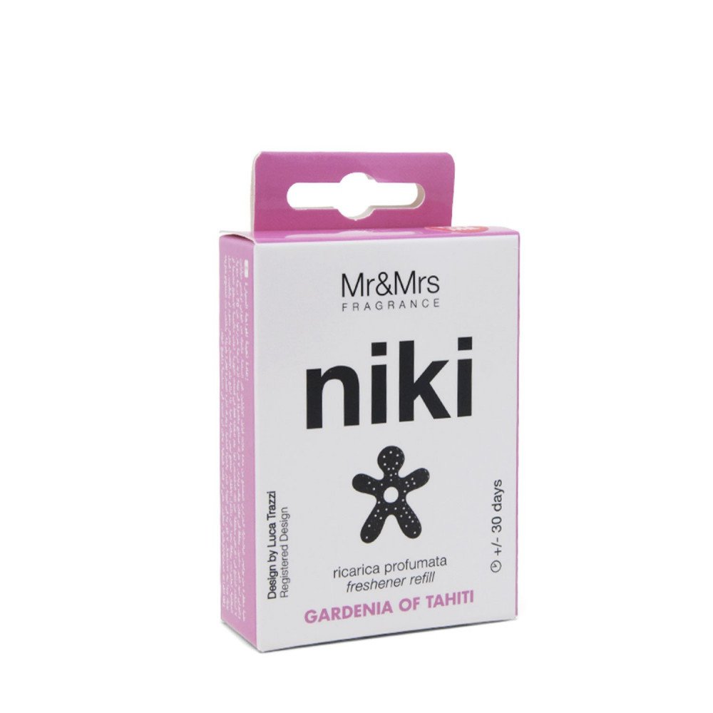 Mr&Mrs Fragrance Refill Profumatore per auto Niki Gardenia di Tahiti