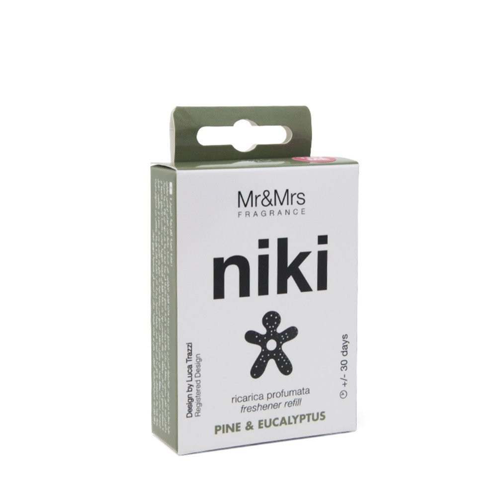 Mr&Mrs Fragrance Refill Profumatore per auto Niki Pino e Eucalipto