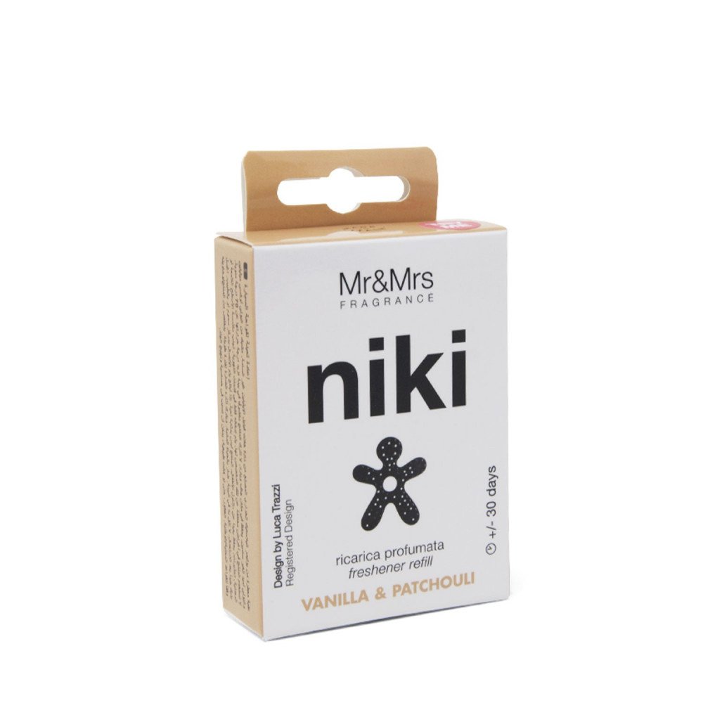 Mr&Mrs Fragrance Refill Profumatore per auto Niki Vanilla e Patchouli