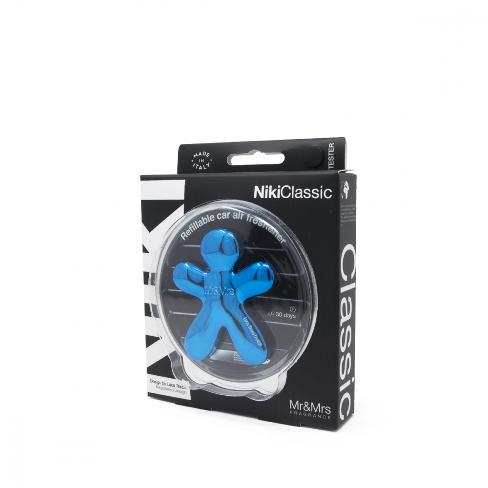 Mr&Mrs Fragrance Profumatore per auto ricaricabile Niki Classic Metal Cobalt Blue Equilibrium - immagine 2