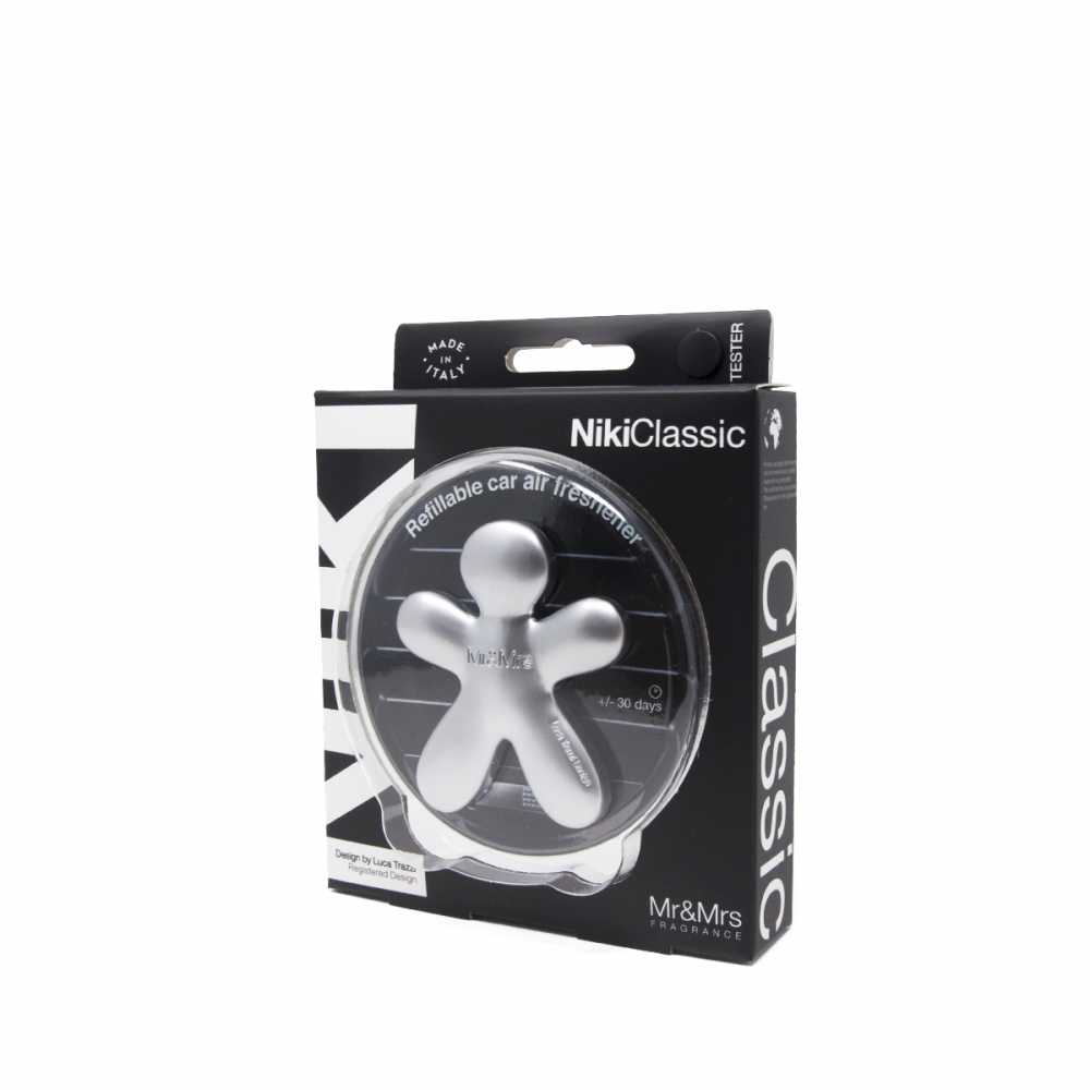 Mr&Mrs Fragrance Profumatore per auto ricaricabile Niki Classic Frosted Silver Fresh Air - immagine 2