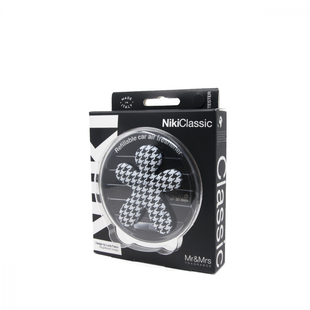 Mr&Mrs Fragrance Profumatore per auto ricaricabile Niki Classic Pied de Poule Black Orchid - immagine 2