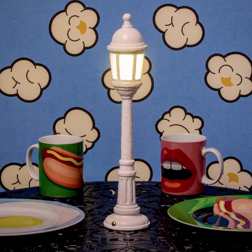 Seletti Lampada da tavolo in resina Street Lamp Dining Verde - immagine 2