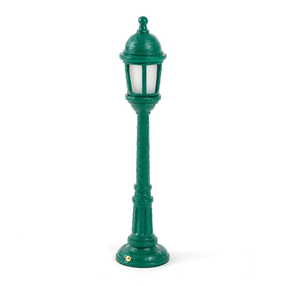 Seletti Lampada da tavolo in resina Street Lamp Dining Verde