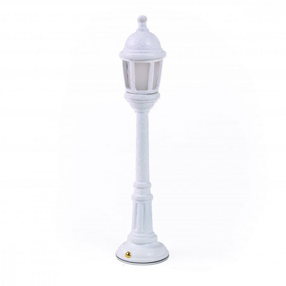 Seletti Lampada da tavolo in resina Street Lamp Dining Bianca