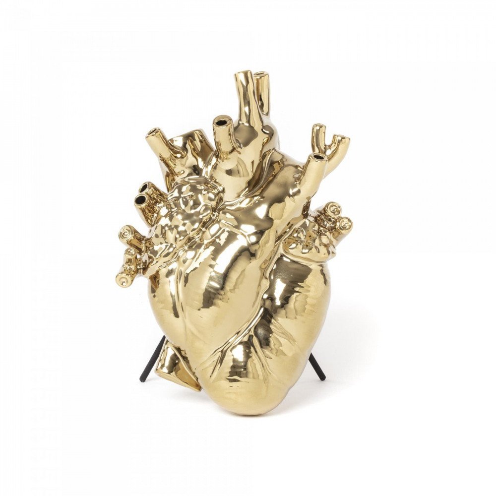 Seletti Love in Bloom Oro vaso cuore Gold Ediiton - immagine 3