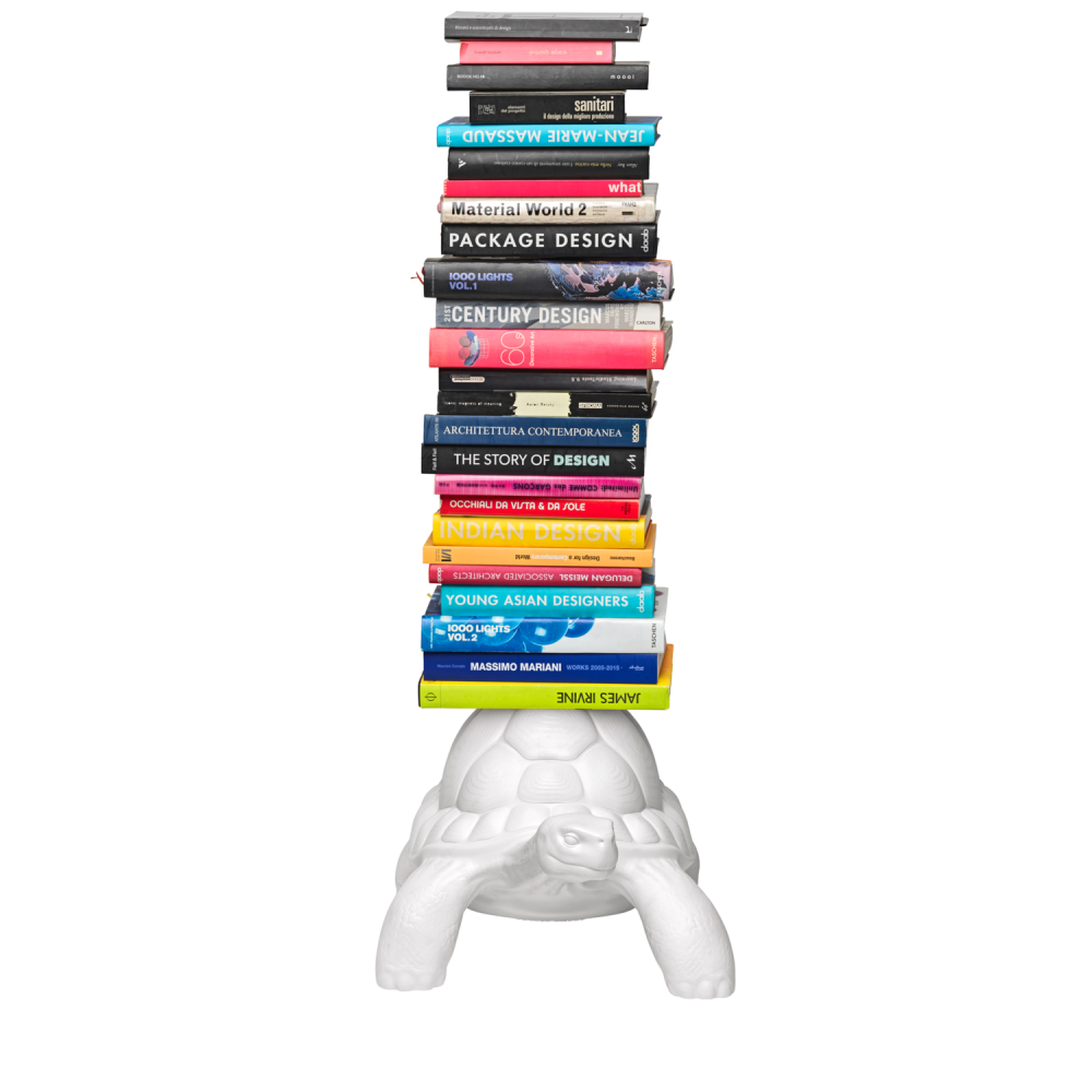 Qeeboo - Turtle Carry Bookshelf White - immagine 2