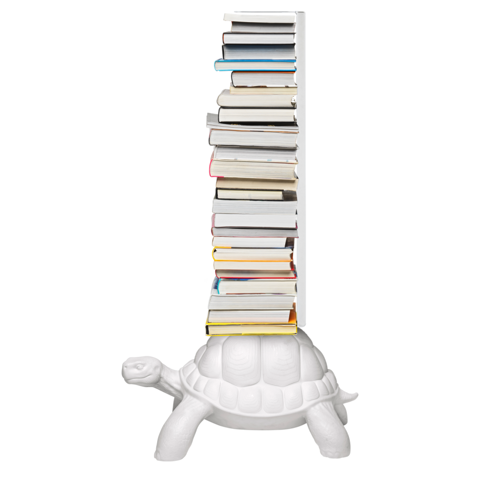 Qeeboo - Turtle Carry Bookshelf White - immagine 3