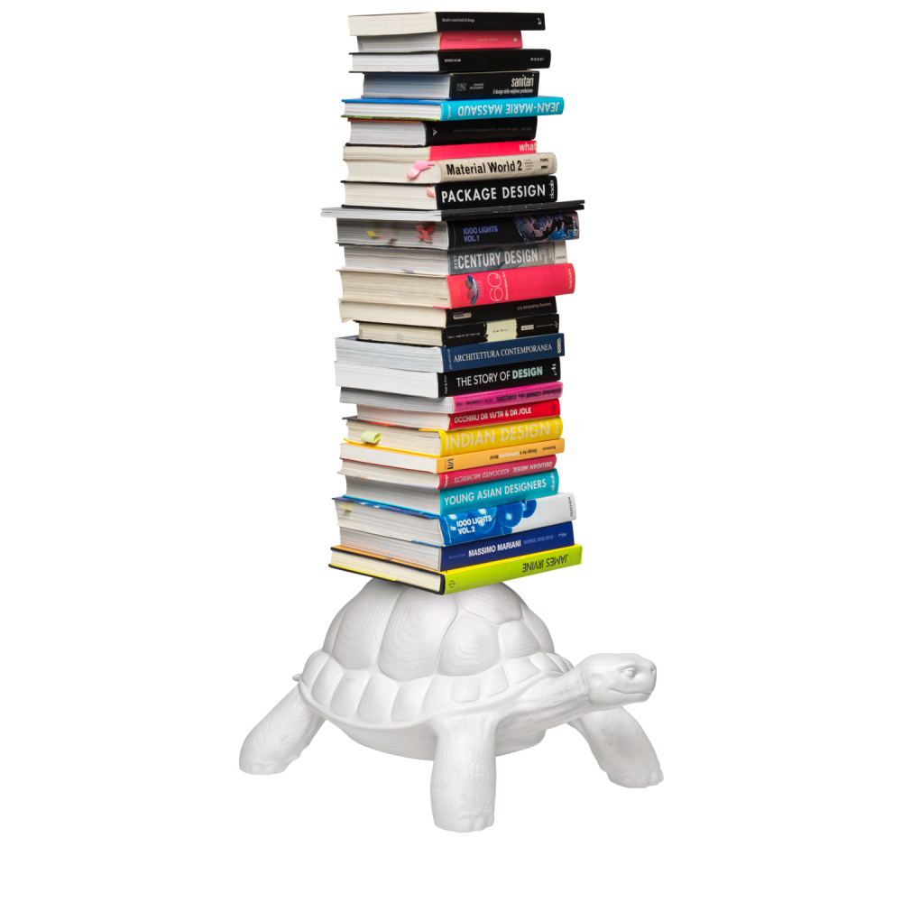 Qeeboo - Turtle Carry Bookshelf White