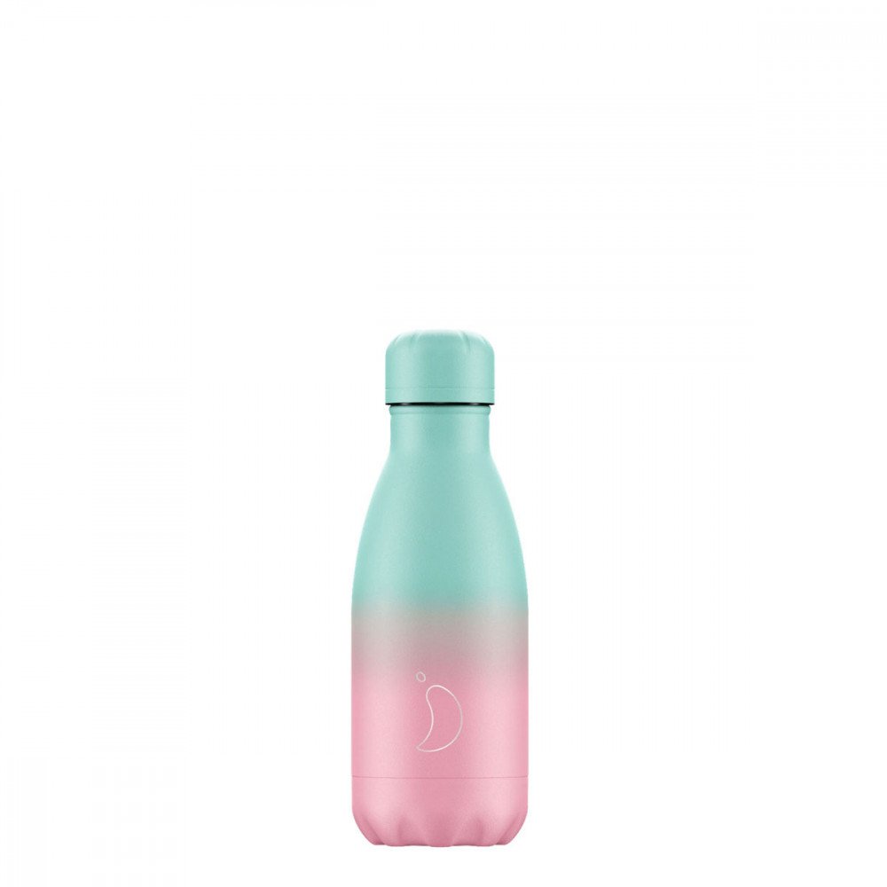 Chilly's Bottles - 260 ml - Gradient Pastel Green/Pink