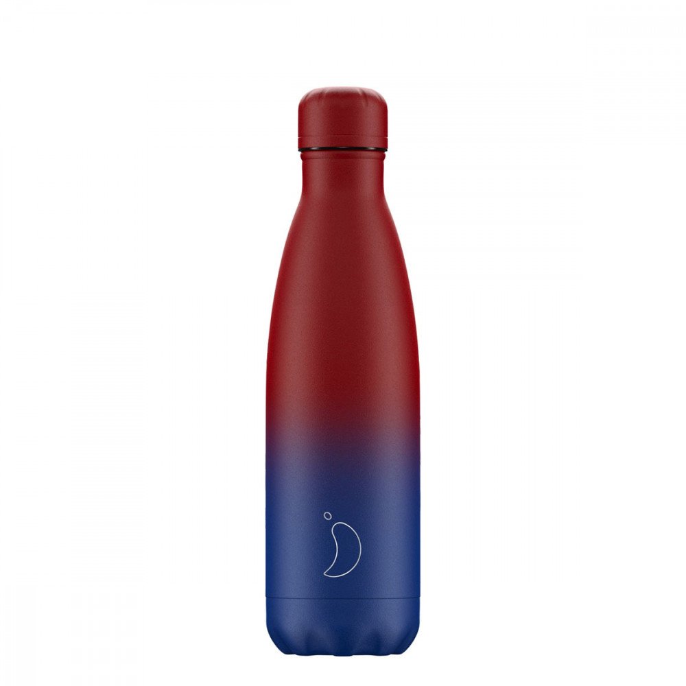 Chilly's Bottles - 500 ml - Gradient Matt Red/Blue