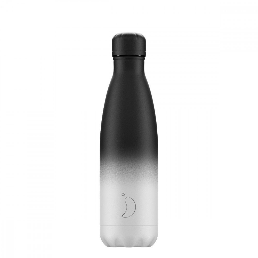 Chilly's Bottles - 500 ml - Gradient Mono Black/White