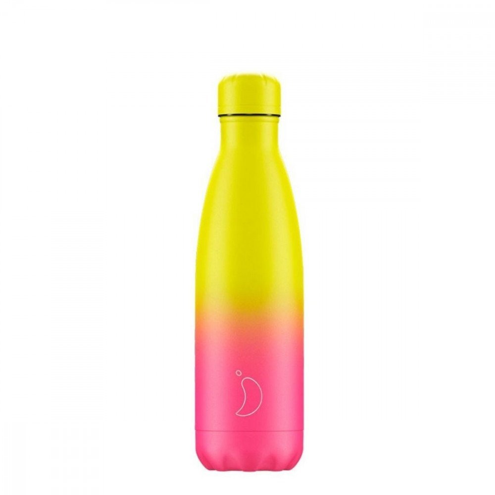 Chilly's Bottles - 500 ml - Gradient Neon Yellow/Pink