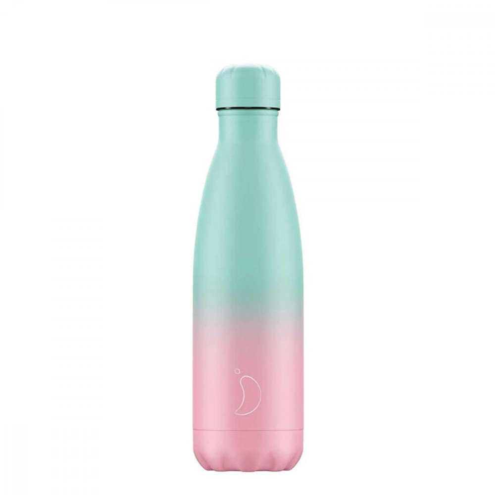 Chilly's Bottles - 500 ml - Gradient Pastel Green/Pink