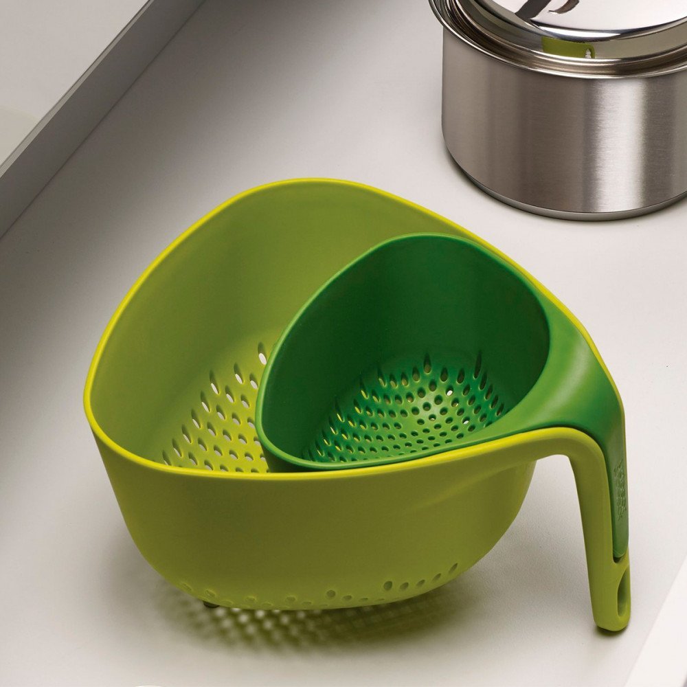 Joseph Joseph Nest colanders, set di 2 scolapasta Verde - immagine 3