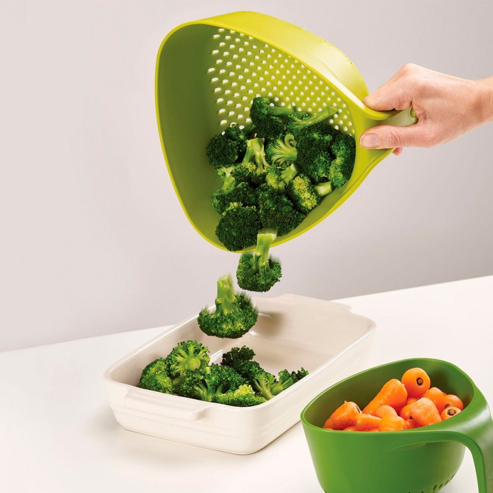 Joseph Joseph Nest colanders, set di 2 scolapasta Verde - immagine 2