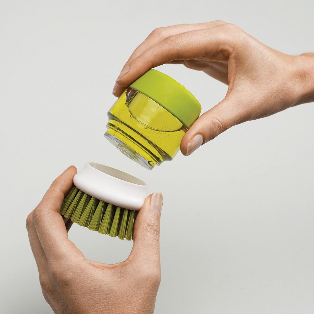 Joseph Joseph Palm Scrub spazzola e porta detersivo grigio - immagine 4
