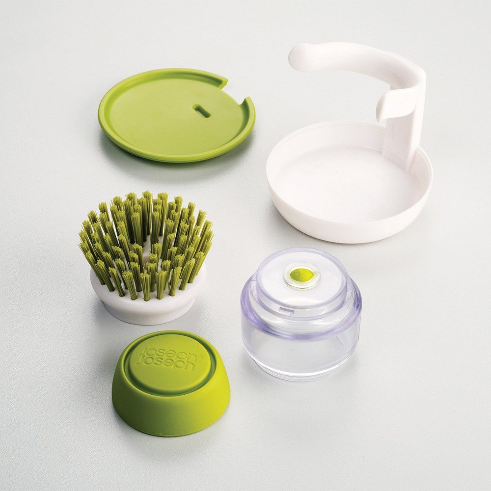 Joseph Joseph Palm Scrub spazzola e porta detersivo grigio - immagine 3