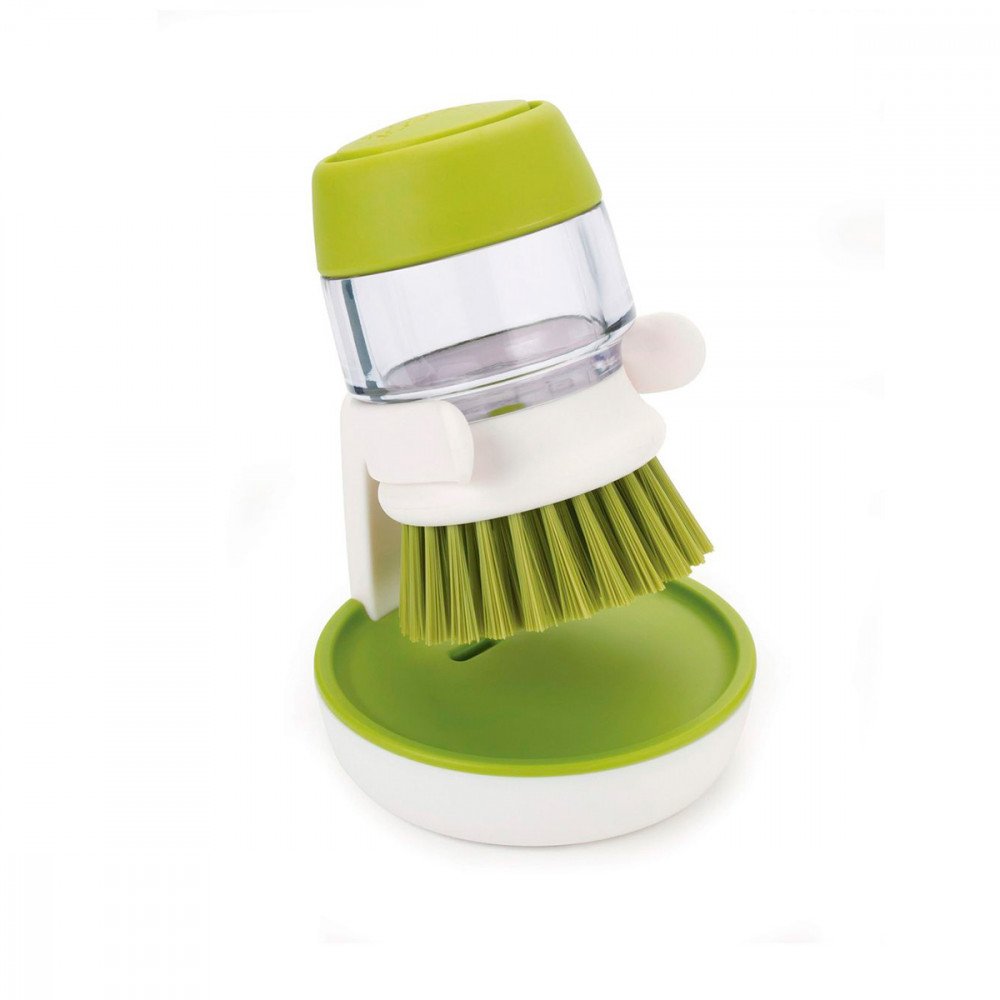 Joseph Joseph Palm Scrub spazzola e porta detersivo verde