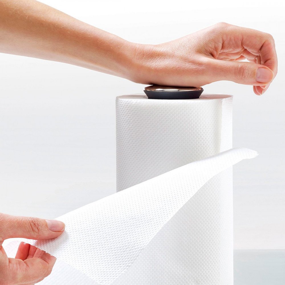 Joseph Joseph Push&Tear, Portarotoli da cucina Grigio - immagine 2