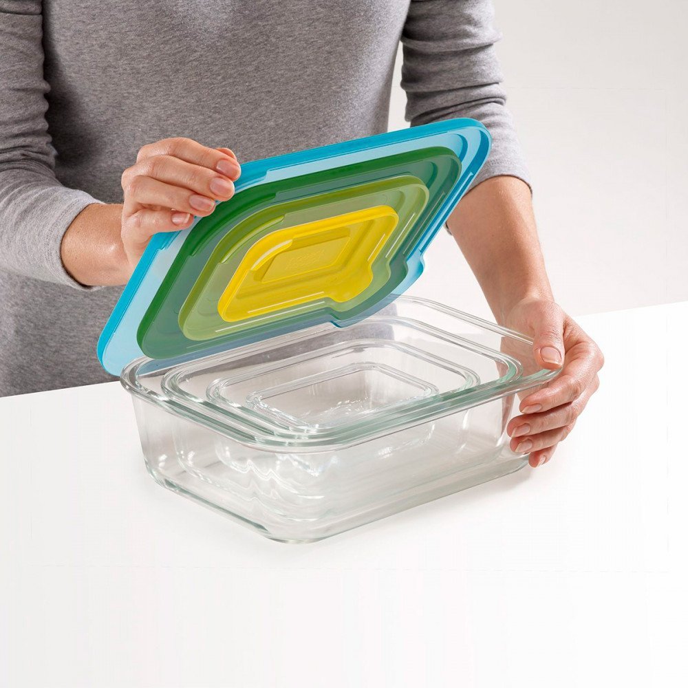 Joseph Joseph Set di 4 contenitori in vetro - immagine 4