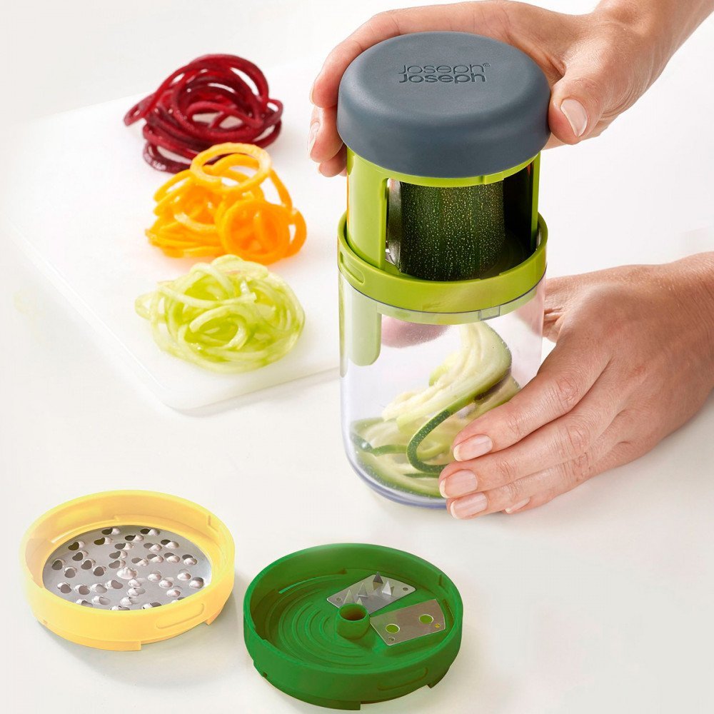 Joseph Joseph Spiro tagliaverdure manuale a spirale 3 in 1 - immagine 2