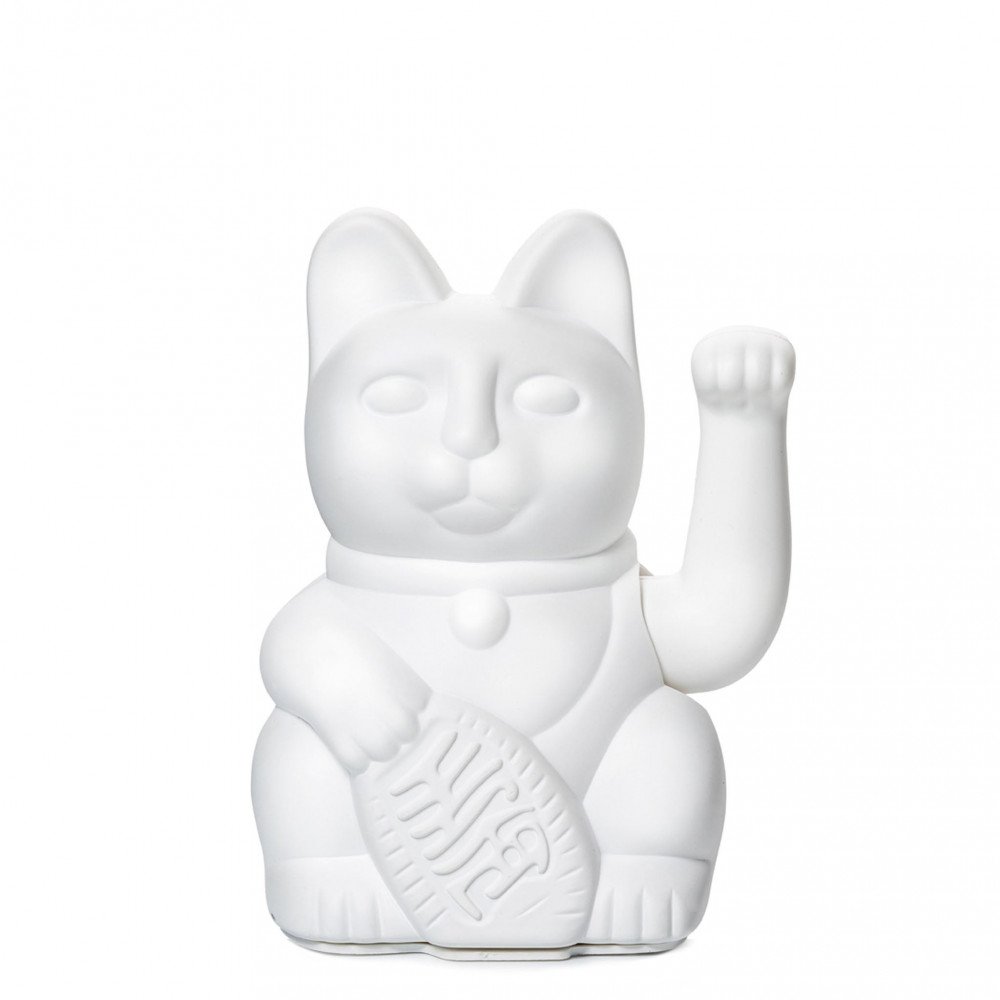 Donkey Maneki Neko Lucky Cat White