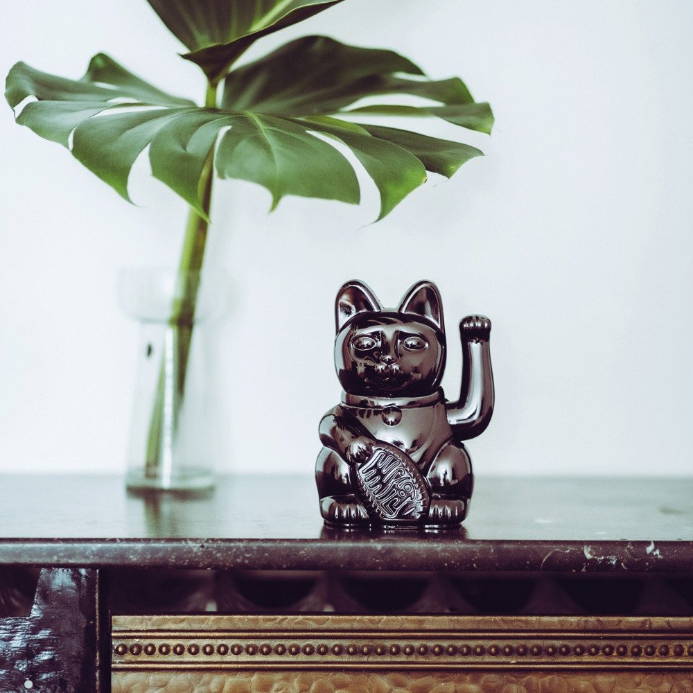 Donkey Maneki Neko Lucky Cat Egypt Black - immagine 2