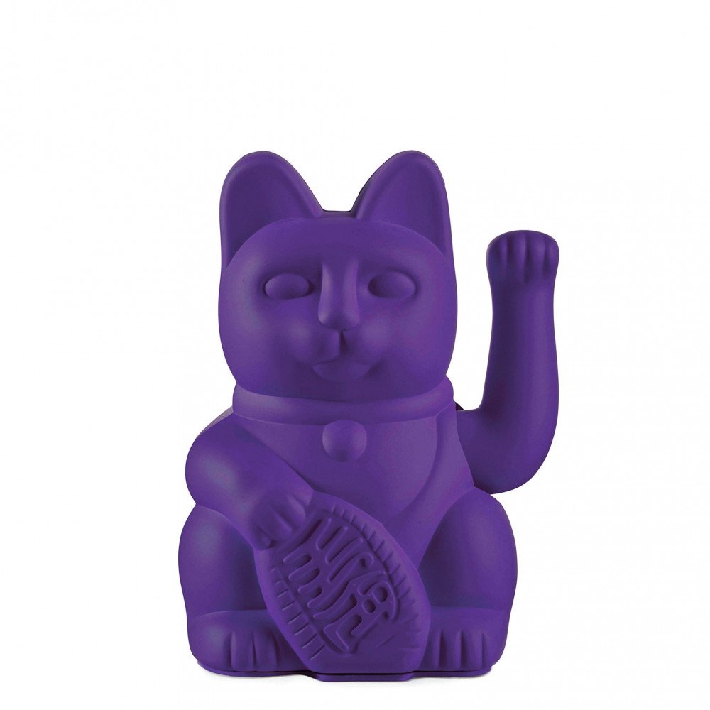Donkey Maneki Neko Lucky Cat Violet