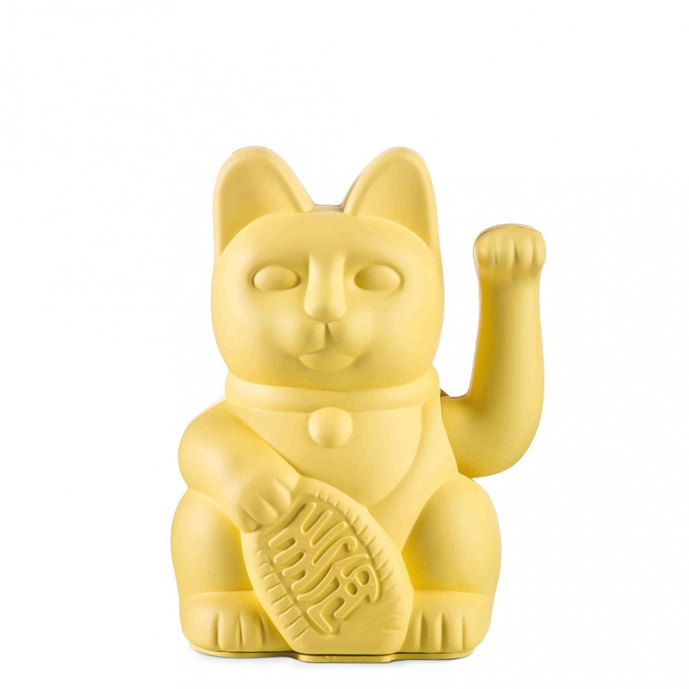 Donkey Maneki Neko Lucky Cat Yellow