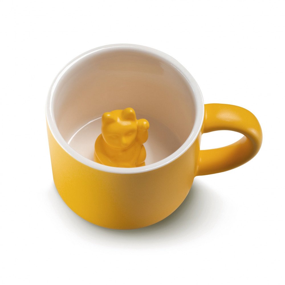 Donkey Tazza Maneki Neko Giallo